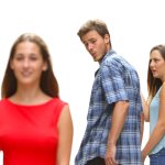 Distracted Boyfriend (Transparent)