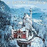 On track for a better ImgFlip | image tagged in on track for a better imgflip posterized,majestic,castle,winter,snow,forest | made w/ Imgflip meme maker