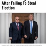 Trump stiffs Giuliani meme