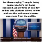 Trump censored meme