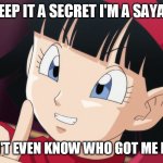 Videl | KEEP IT A SECRET I'M A SAYAN; AND I DON'T EVEN KNOW WHO GOT ME PREGNANT | image tagged in videl | made w/ Imgflip meme maker