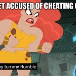 Diet culture be like | WHEN YOU GET ACCUSED OF CHEATING ON YOUR DIET | image tagged in you heard my tummy rumble,memes,dieting,diet,diets | made w/ Imgflip meme maker