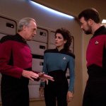 Jellico tells is to Troi and Riker meme