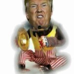 Trump monkey cymbals