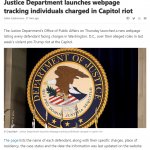 Justice Department tracking Capitol Hill rioters
