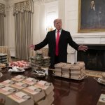 Trump Presiding over Fast Food Feast meme