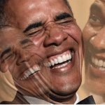 Pres. Obama laughing