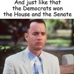 Trump Election Fraud Forrest Gump Just LIke That Democrats Win