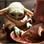 Baby Yoda and Baby Frog meme