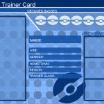 Pokemon Trainer Card Template Blue meme