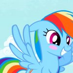 Amusy Blushed Rainbow Dash (MLP)