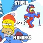 Stupid sexy Flanders | STUPID; SEXY; FLANDERS | image tagged in stupid sexy flanders | made w/ Imgflip meme maker