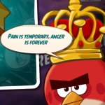 Pain is temporary, Anger is forever