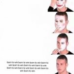 reverse clown make up