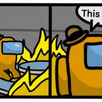 This is fine among us meme
