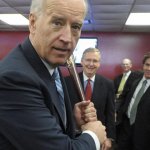Biden with Bat