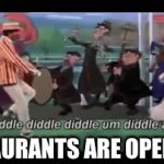 Finally | RESTAURANTS ARE OPENING | image tagged in gifs,lockdown | made w/ Imgflip video-to-gif maker