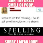 Poop to Joop! | AHH, THE GREAT SMELL OF POOP... SORRY, I MEAN JOOP! | image tagged in poop,perfume,funny | made w/ Imgflip meme maker