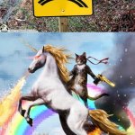 Even if we ride on a Rainbow! | WELCOME TO THE RAINBOW PARADISE! | image tagged in memes,welcome to the internets,you had one job,funny signs,riding,funny | made w/ Imgflip meme maker