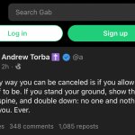 Gab cancelled