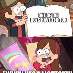 TIK tok is bad and the lightskiins witout shirts | ONE OF THE BOYS HAVE TOK TOK; EWWW HES A LIGHTSKIN | image tagged in hideous journal 3 page,tik tok sucks,tik tok go burr,the boys | made w/ Imgflip meme maker