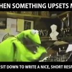 Kermit typing GIF Template