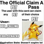 Pet pass meme