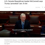 Mitch McConnell they were provoked by the president