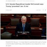 Mitch McConnell the mob was fed lies