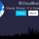 CloudDays sleep announcement temp
