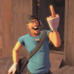 Scout Middle Finger GIF Template