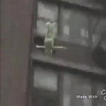 Falling kermit the frog GIF Template