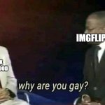 Why are you gay? | IMGFLIP USERS; PEOPLE WHO THINK TIK TOK IS GOOD | image tagged in why are you gay | made w/ Imgflip meme maker