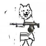 dog with a lmg