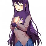 Yuri with Plushie (DDLC)