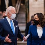 Biden speaking to Harris meme