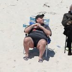 Chris Christie Bernie Sanders | image tagged in chris christy beach | made w/ Imgflip meme maker