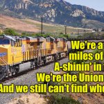 Union Pacific can't find who asked