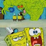 Spongebob Scared and Regular