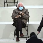 Bernie in Mittens