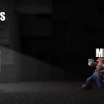 This is a visual of how this meme is supposed to be used. | MY EYES; ME; TOO MUCH SCREEN TIME | image tagged in mario meets steve and creeper,this is the way | made w/ Imgflip meme maker