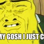 Spongebob Stink  | OH MY GOSH I JUST CANT | image tagged in spongebob stink | made w/ Imgflip meme maker