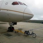 Bike pulling plane