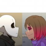 Glitchtale Gaser and Betty staring