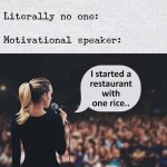 Motivational speaker