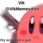 Vik acquired a gun