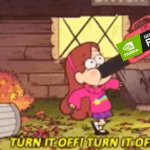 Rtx on turn it off turn it off