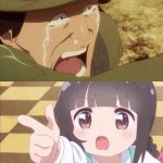 Cute Anime Girl Finger-Gun