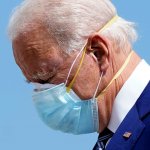 Biden* wearing two masks