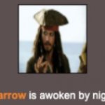 jack sparrow is awoken by nightmares